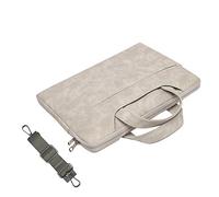 HONGBI Borsa da 13/14/15 Pollici per Laptop,Borsa Messenger Espandibile per Computer,Borsa per Ufficio da Viaggio con Maniglia da Trasporto Gris Claro(sin bolso pequeño) 14"