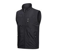 HONGBI Gilet Sportivo Uomo Gilet da Pesca Taglie Forti Giacca Senza Maniche Casual Giubbotto Smanicato da Lavoro Gilet Leggero Estivo per Giornalista Fotografia Caccia Viaggio All'aperto Gilet