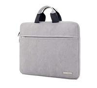 HONGBI Laptop Ventiquattrore Custodia Borsa Protettiva Compatibile 12-15.6 Pollici MacBook PRO,MacBook Air,Notebook,Poliestere Manica Borsa Gris1 14"(37.5x2x26cm)