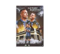 HONGBIZI Lautaro Martinez - Poster con personaggi, cantante, attore, atleta, stampa autografata, poster, decorazione da parete, su tela, decorazione per la casa, 50 x 75 cm, senza cornice, stile 7
