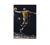 HONGBIZI LeBron James, Poster con personaggi, cantante, attore e atleta, stampa autografata, poster, decorazione da parete, su tela, decorazione per la casa, 40 x 60 cm, senza cornice, stile 5
