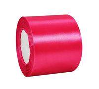 HONGCI 22m Nastro Rose 75mm,Nastro Raso Nastrino Bordeaux Nastri Regalo Nastro Satin,Fiocco Nastro per Pacchi Regalo,Artigianato,Bomboniere,Bouquet,Natale,Feste di Compleanno Matrimoni Decorazioni