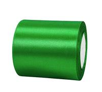 HONGCI 22m Nastro Verde 100mm,Nastro Raso Nastrino Bordeaux Nastri Regalo Nastro Satin,Fiocco Nastro per Pacchi Regalo,Artigianato,Bomboniere,Bouquet,Natale,Feste di Compleanno Matrimoni Decorazioni