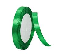 HONGCI 22m Nastro Verde 10mm,Nastro Raso Nastrino Bordeaux Nastri Regalo Nastro Satin,Fiocco Nastro per Pacchi Regalo,Artigianato,Bomboniere,Bouquet,Natale,Feste di Compleanno Matrimoni Decorazioni
