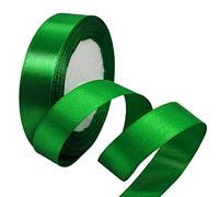 HONGCI 22m Nastro Verde 25mm,Nastro Raso Nastrino Bordeaux Nastri Regalo Nastro Satin,Fiocco Nastro per Pacchi Regalo,Artigianato,Bomboniere,Bouquet,Natale,Feste di Compleanno Matrimoni Decorazioni