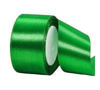HONGCI 22m Nastro Verde 50mm,Nastro Raso Nastrino Bordeaux Nastri Regalo Nastro Satin,Fiocco Nastro per Pacchi Regalo,Artigianato,Bomboniere,Bouquet,Natale,Feste di Compleanno Matrimoni Decorazioni