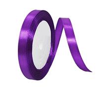 HONGCI 22m Nastro Viola 10mm,Nastro Raso Nastrino Bordeaux Nastri Regalo Nastro Satin,Fiocco Nastro per Pacchi Regalo,Artigianato,Bomboniere,Bouquet,Natale,Feste di Compleanno Matrimoni Decorazioni