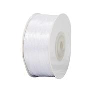 HONGCI 91m Nastro Bianco 3mm,Nastro Raso Nastrino Bordeaux Nastri Regalo Nastro Satin,Fiocco Nastro per Pacchi Regalo,Artigianato,Bomboniere,Bouquet,Natale,Feste di Compleanno Matrimoni Decorazioni
