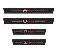 HONGDaFA 4 PCS Fibra di Carbonio Soglia Porta Battitacco per Mazda CX-3 2018-2023, Protezione Porta Soglia Sticker Car Styling Accessori,D