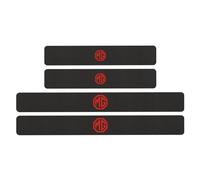 HONGDaFA 4 PCS Fibra di Carbonio Soglia Porta Battitacco per MG MG4 EV XPower 2023 2024, Protezione Porta Soglia Sticker Car Styling Accessori,Red