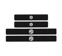 HONGDaFA 4 PCS Fibra di Carbonio Soglia Porta Battitacco per MG ZS EV 2016-2022, Protezione Porta Soglia Sticker Car Styling Accessori,White