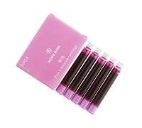 Hongdian Cartucce di Inchiostro per Penna Stilografica, Colore Rosa, Confezione da 30 Cartucce di Ricarica, Diametro del Foro di 3,4 mm