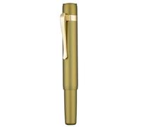 HongDian M2 Penna stilografica mini Foresta Nera, pennino sottile, scorrevole e forma elegante, penna da viaggio, tascabile, a stelo corto in alluminio (verde oliva).