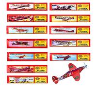 HONGECB Aeroplani Polistirolo Set, Lancio A Mano Aereo, Alianti Misti Confezionati Singolarmente Set, Aeroplani in Polistirolo, Aerei Motivi Diversi Aliante, Aeromodello Aliante per Bambini, 12 Pezzi