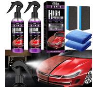 HONGECB High Protection Spray 3 in 1, Nano Ceramic Rivestimento Spray, Rinnova pro Auto Carrozzeria, Lucidante auto Rivestimento Spray, Lucidante Riparazione Rinnova Pro Auto Moto Carrozzeria, 2 Pz