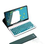 HongHeFu Accessori, Backlight Touch Keyboard Leather Case Suitable for iPad PRO 11-5th Gen-2024(Dark Green+Backlit Keyboard)