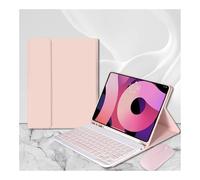 HongHeFu Accessori, Detachable Keyboard Leather Protective Case with Pen Slot, Soft Shell Suitable for Samsung Galaxy Tab S8+/S9+/S9FEplus/S10plus 12.4 inch Universal(Pink+Keyboard+Mouse)