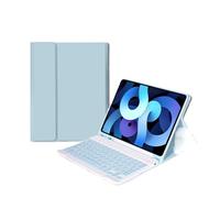 HongHeFu Accessori, Detachable Keyboard Leather Protective Case with Pen Slot, Soft Shell Suitable for Samsung Galaxy Tab A7 10.4 inch/T500-T505 2020 Universal(Ice Blue+Keyboard)