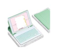 HongHeFu Accessori, Tablet Protective Case with Keyboard And Mouse Set Suitable for iPad PRO 11 inch 5th Gen-2024(Square Keyboard+Green)