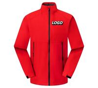 Honghuang Personalizzato Logo Outdoor Impermeabile Uomini Donne Giacca DIY Stampa Azienda Design Cappotto Casual Color5,L