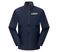 Honghuang Personalizzato Logo Outdoor Impermeabile Uomini Donne Giacca DIY Stampa Azienda Design Cappotto Casual Color7,L