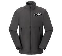 Honghuang Personalizzato Logo Outdoor Impermeabile Uomini Donne Giacca DIY Stampa Azienda Design Cappotto Casual Color4,L