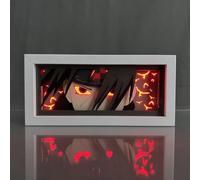 Hongjieya Lampada a forma di Uchiha Itachi/Figura per RGB Luce Led 16 Colori che Cambiano Anime Atmosfera Luce Camera da Letto Decorazione Regalo di Natale