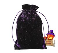 Hongjingda Borse e sacchetti per tarocchi, custodia in velluto con strass e tarocchi a pois, bellissimo sacchetto di stoffa, 13 x 18 cm, sacchetti regalo per biglietti di tarocchi, gioielli, Lilla, 1