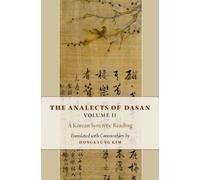 Hongkyung Kim The Analects of Dasan, Volume II (Copertina rigida)