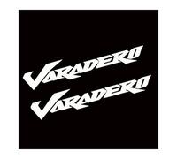 HONGLIAUTO Adesivo Riflettente per Protezione Serbatoio Moto in Resina 3D con Logo e Emblema in Fibra di Carbonio per Honda XL125 XL250 XL1000 Varadero.(2D Emblem Silver)