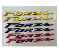 HONGLIAUTO per Honda Forza 125 300 350 Logo Marchio Simbolo Carenatura Laterale Horizon 2 4 7 Motorsport 3D Forza Emblema Distintivo Adesivo per Bici Moto(Rosso)