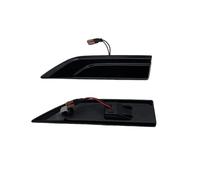 HONGSHIZI Indicatore Direzione 2PCS Per T6 Per Transporter Per Multivan Per Caddy 2016-2019 Dinamico Indicatore Laterale LED Fender Luce Di Segnale Di Girata Lampada(Smoked Type)