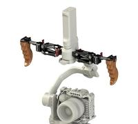 HONGTOO - Braccio doppio ammortizzatore per DJI Ronin serie RS2/RS3/RS4, carico massimo 5 kg, maniglie in legno NATO