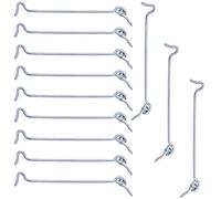 Hongu 12 pz Ganci finestre Gancio blocca Porte Fermapersiane Fermaporta 145mm Lucido