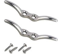 Hongu 2X Bitta Bitte in Zinco pressofuso per Barca Nautica blocca Cima ormeggio cromata 150mm