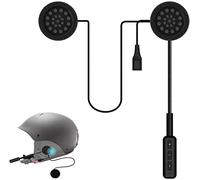 Hongu Cuffie Bluetooth 5.0 per casco da moto, Caschi Auricolari Auricolari vivavoce, Cuffie, Sport Microfono per lo sci Arrampicata Ciclismo