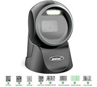 Hongu Scanner Barcode da banco Lettore Codici a Barre omnidirezionale QR Code 2D USB