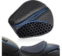 HONGWEICHUHAI Cuscino per Sella in Gel per Moto per Royal Enfield Interceptor 650, Struttura a Nido d'Ape 3D, Traspirante, Assorbimento degli Urti