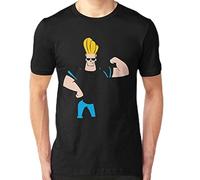 HONGWEl Johnny Bravo Tshirt Retro Cartoon Vintage Gift S-5Xl T-Shirt Black XL