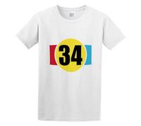 HONGWEl Kevin SCHWANTZ Numero 34 Biker T-Shirt White S