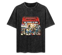 HONGWEl T-Shirt Unisex Retro Non Phixion The Future is Now Cotton Round Neck Black XL