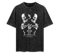 HONGWEl T-Shirt Unisex Retro Sopor Aeternus And The Ensemble of Shadows Cotton Round Neck Black L