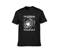 HONGWEl Television Marquee Moon T-Shirt Mens Unisex Tee T-Shirt Black XL