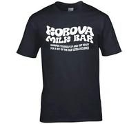 HONGWEl Zest Inspired by Clockwork Orange Korova Milk Bar Shirt T-Shirt Black L
