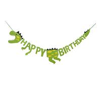 HONGXIN-SHOP Decorazioni di Compleanno di Dinosauro Happy Birthday Banner Decorazione per Festa Party Bambini Toddler Ragazzo Ragazza Verde