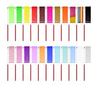 HONGXIN-SHOP Nastri da Danza 2 Meter Nastri di Ballo Danza Nastro 22 Colori Streamers Ginnastica Ritmica Palestra Nastro per Bambini Dancing Artistico 22 Pezzi