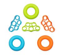 HONGXIN-SHOP Rinforzo Impugnatura Mano Silicone Allenamento Dita Anelli Grip Finger Barella per Atleti, Musicisti, Esercizi Sull'avambraccio, Sollievo dallo Stress e Arrampicata su Roccia 6 Pezzi