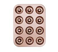 HONGXIN-SHOP Stampo per Ciambelle 12 Ciambelles Metallo Pesante Antiaderenti Teglia da Forno per Dolci Torte 35 * 26cm