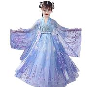 HongYa Costume da Fata delle Ragazze Cinesi Tradizionali Vestito di Capodanno per la Ragazza Vestito da Hanfu Bambini Stile Cinese Tang Fotografia Cosplay