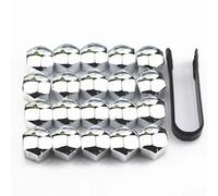 HONGYANFA 20 Pezzi Auto Copridadi Bulloni Ruota per Scania R-Serie (Bj. ab 02.2004), Tappi a Vite Ruota Copridadi Esagonali per Pneumatici con Strumenti di Rimozione Accessori,17mm